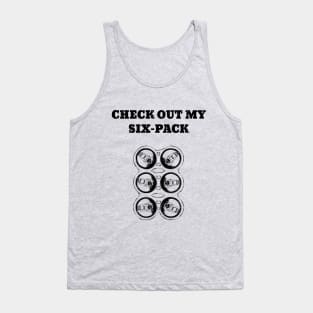 Check Out My Six Pack Beer Cans Tank Top